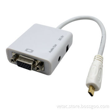Mini Converter Support HDMI to VGA with Audio